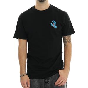 T-SHIRT SCREAMING HAND CHEST NERO